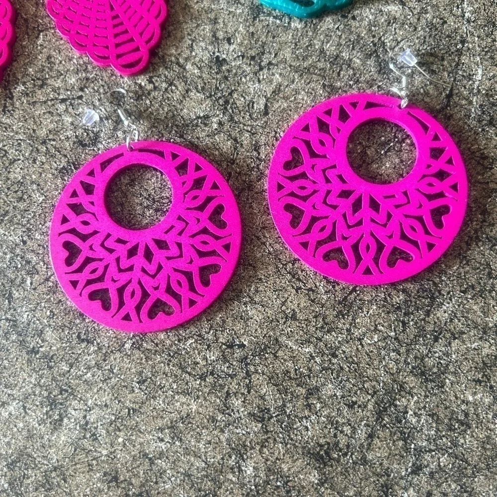 Set of 5 wood costume jewelry bohemian
